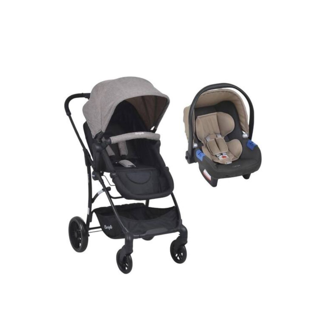 Carrinho Convert Cappucino Com Bebê Conforto