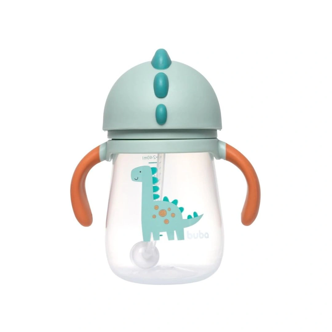  Copo Com Dispositivo Canudo Magic Dino