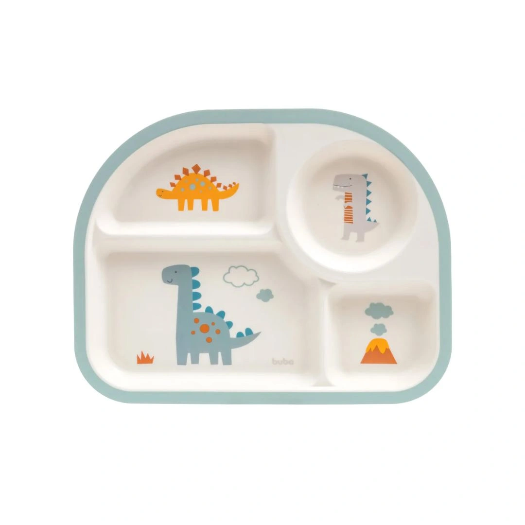 Prato com Divisórias Magic -  Dino