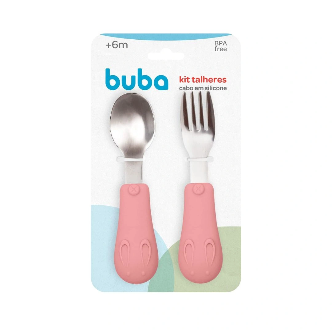 Kit Talheres Cabo Em Silicone 