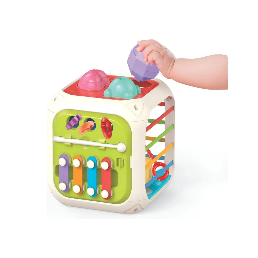 Brinquedo Cubo Multi Atividade 7 Em 1 Bebê Montessori 