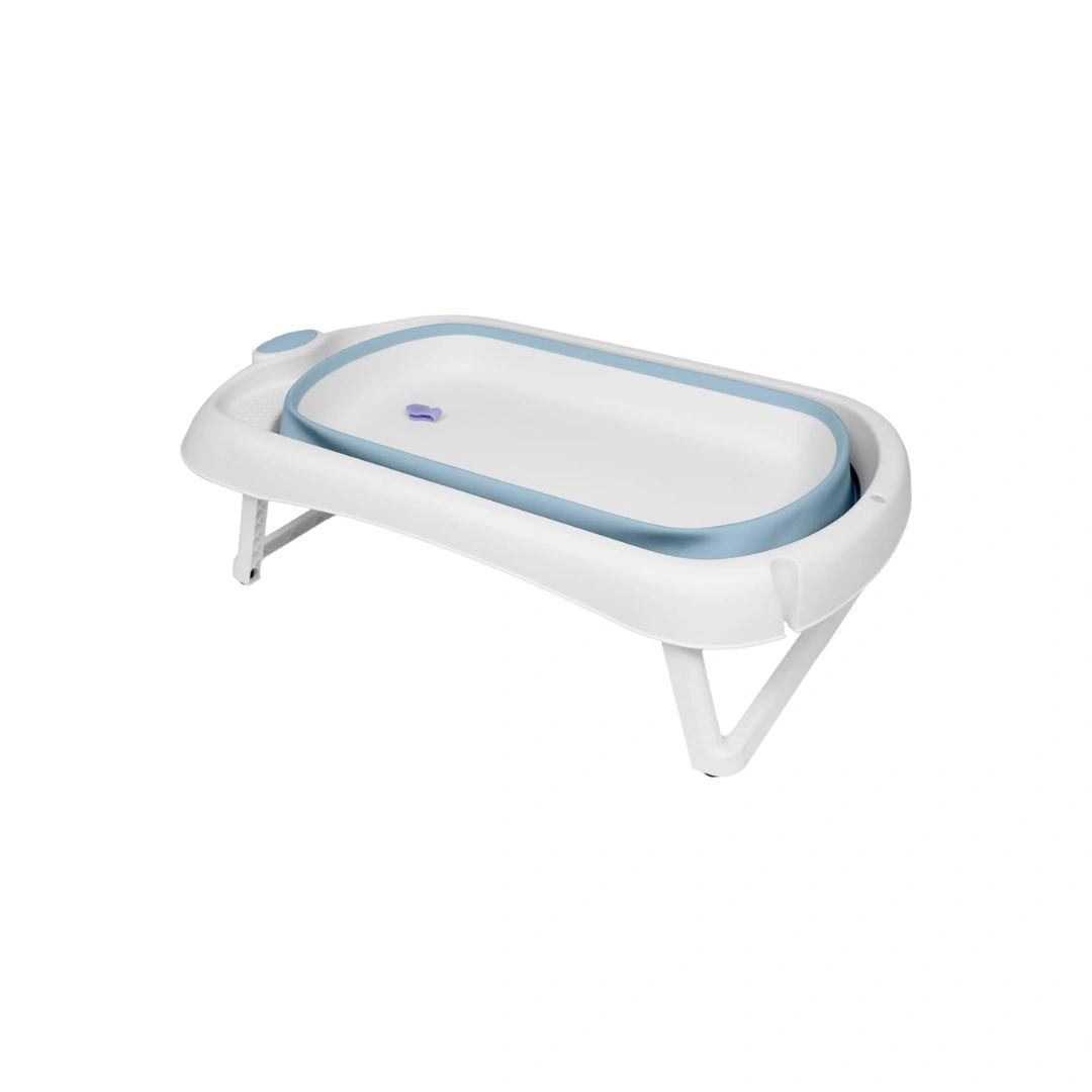 Banheira Dobrável Silicone E Plástico Portátil